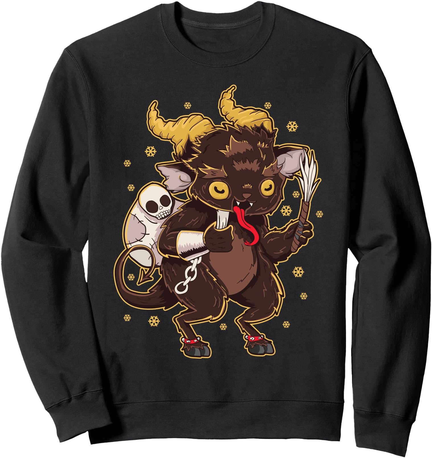 Authentic Krampus Kawaii Japanese Sweatshirt - Unique Graphic Men Women - T-Shirt, Sweatshirt, Hoodie