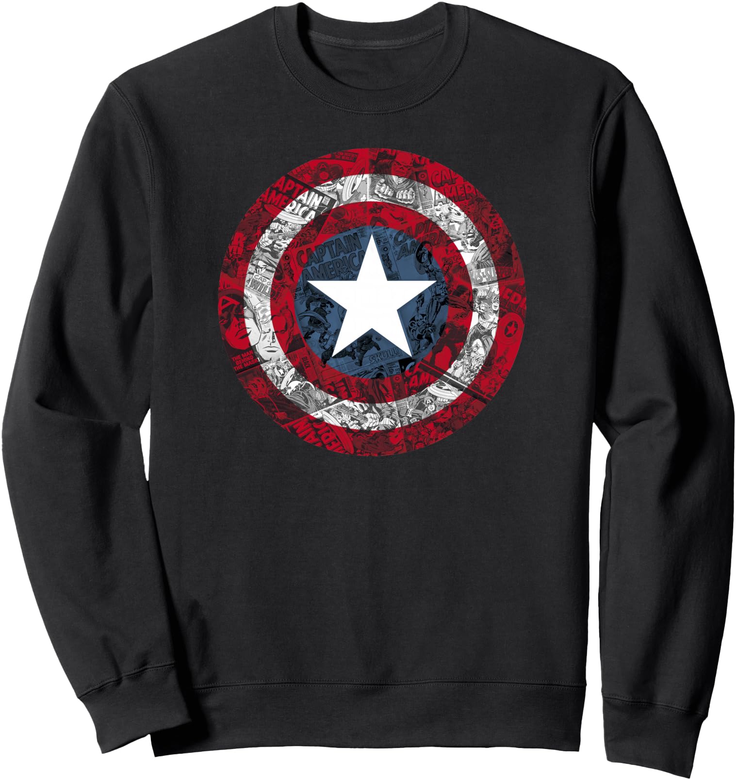 Authentic Marvel Captain America T-Shirt - Novelty Apparel for Adults - T-Shirt, Sweatshirt, Hoodie