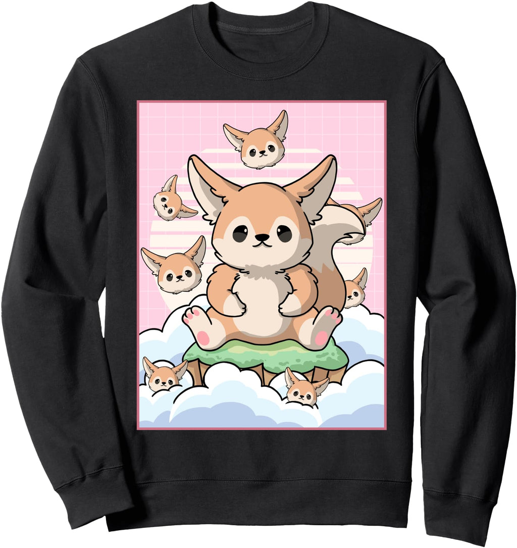 Exclusive Kawaii Fennec Fox Japanese T-Shirt - Casual Everyday Wear Unisex - T-Shirt, Sweatshirt, Hoodie