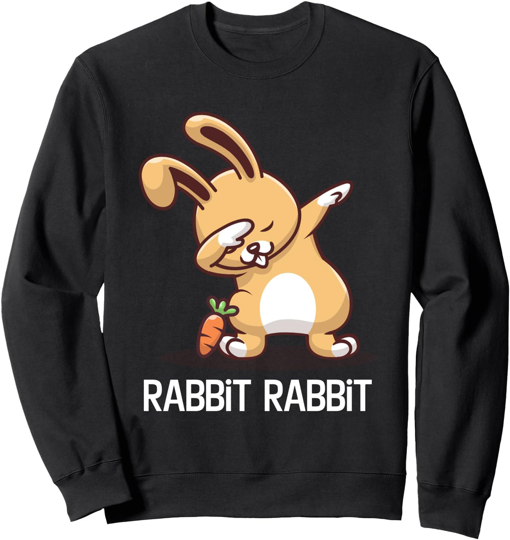 Rabbit Rabbit First Day Month Good Luck T-Shirt - Custom Art Print Unisex - T-Shirt, Sweatshirt, Hoodie