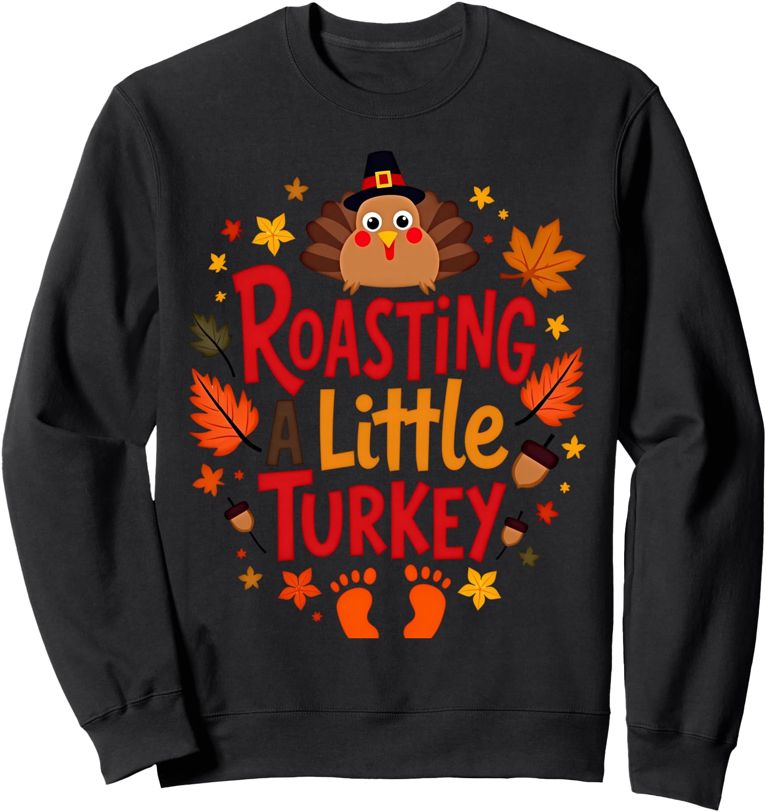 Authentic Thanksgiving Pregnancy Sweatshirt - Custom Art Print Men Women - T-Shirt, Sweatshirt, Hoodie