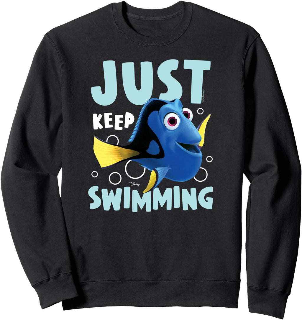 Authentic Finding Nemo Dory Just Keep Hoodie - Custom Art Print for Adults - T-Shirt, Sweatshirt, Hoodie