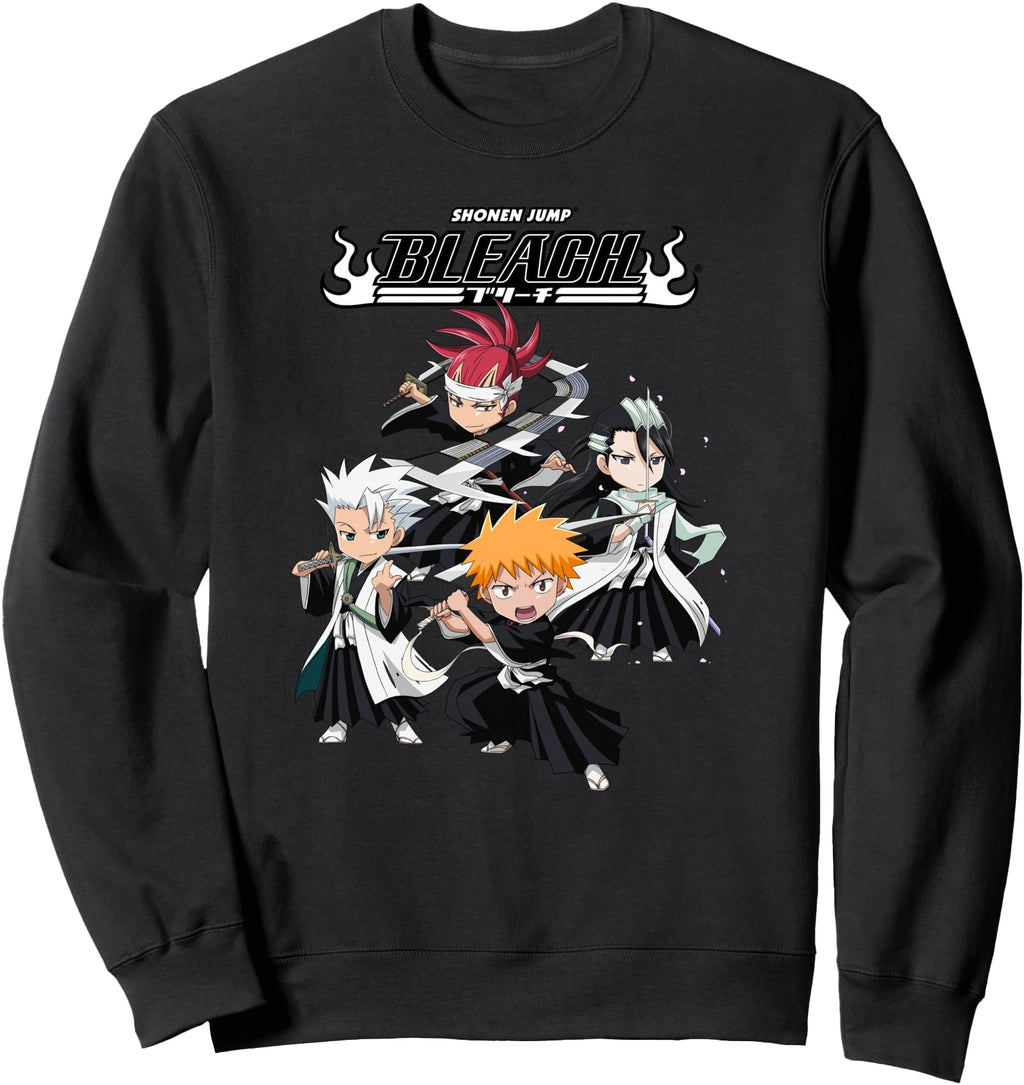 Handcrafted Bleach Super Group Chibi T-Shirt - Minimalist Print Unisex - T-Shirt, Sweatshirt, Hoodie