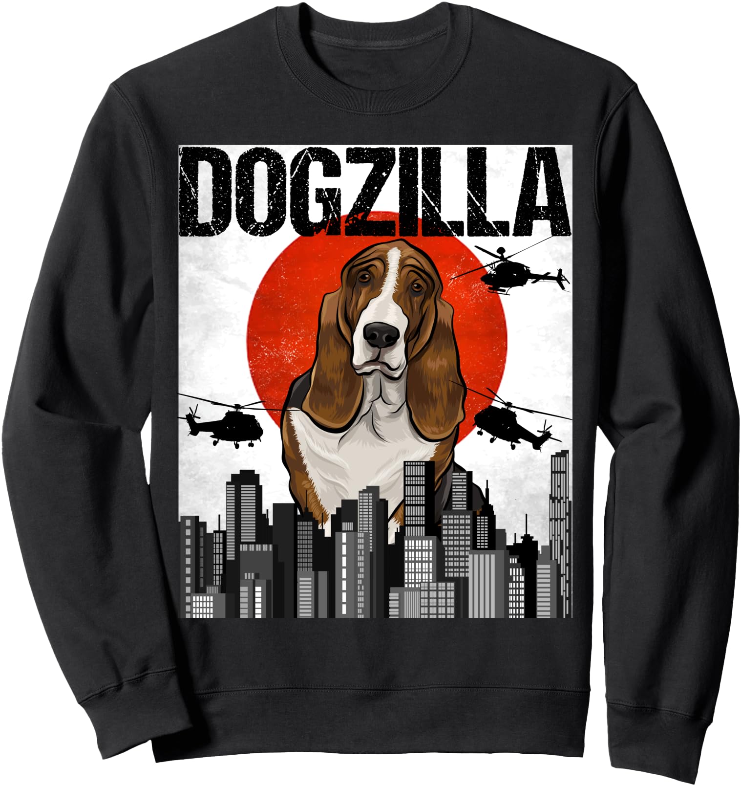 Exclusive Japanese Dogzilla Basset Sweatshirt - Streetwear Style Men Women - T-Shirt, Sweatshirt, Hoodie