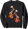 Handcrafted Yin Yang Koi Carp Fish Hoodie - Minimalist Print for Adults - T-Shirt, Sweatshirt, Hoodie