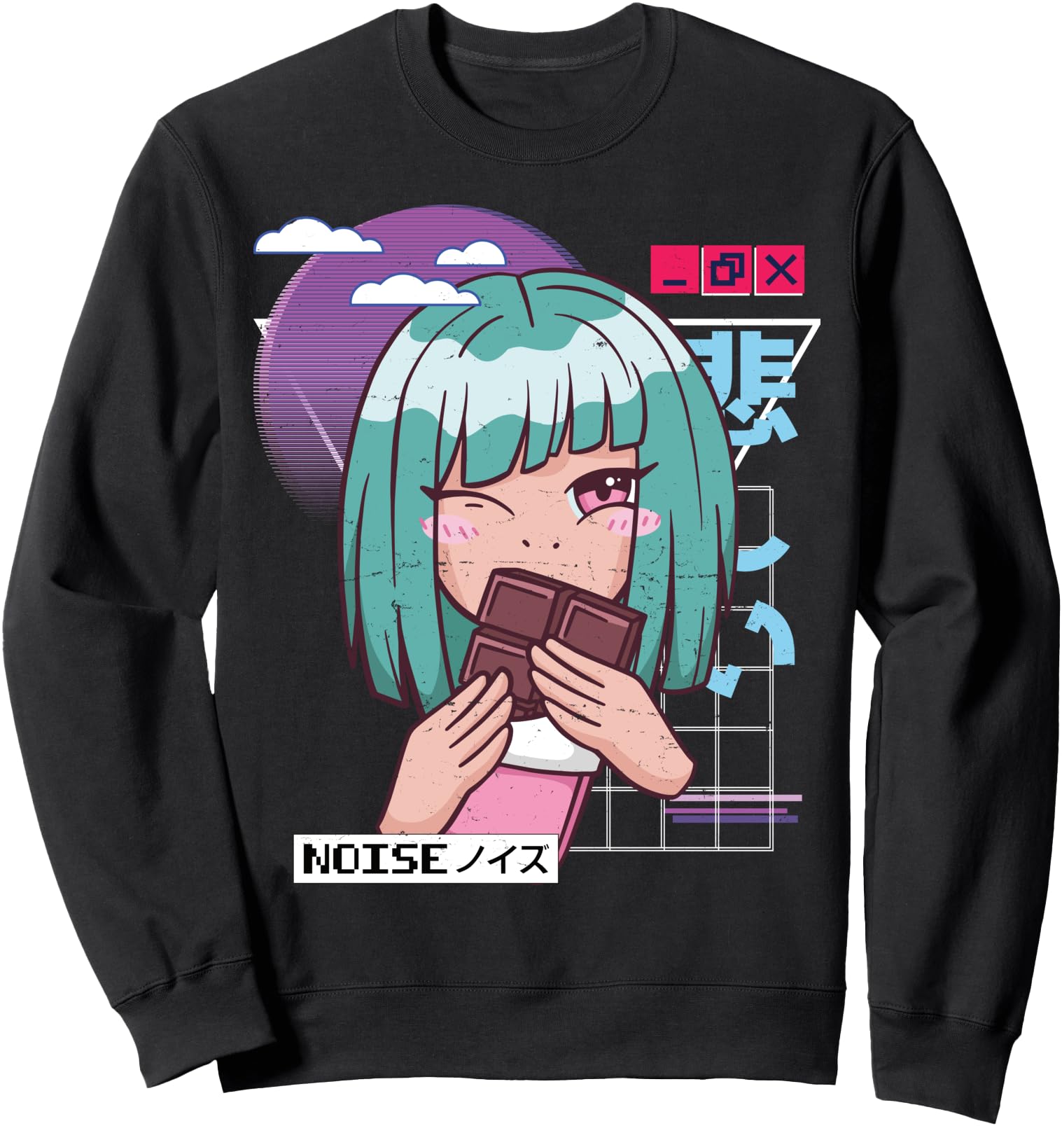 Authentic Vaporwave Kawaii Sweatshirt - Casual Everyday Wear Unisex - T-Shirt, Sweatshirt, Hoodie