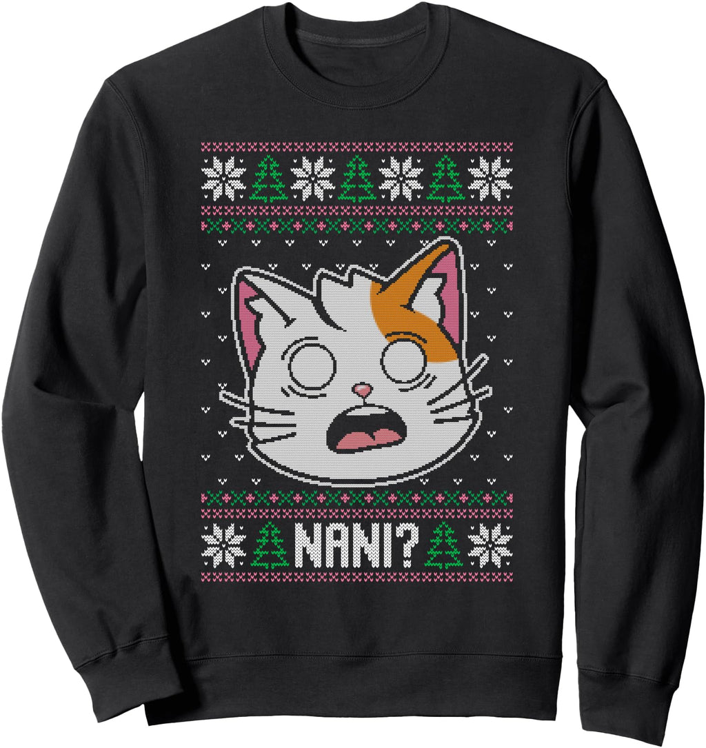 Handcrafted Nani Anime Cat Ugly T-Shirt - Custom Art Print for Adults - T-Shirt, Sweatshirt, Hoodie