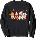 English Bulldog Pumpkin Spice Coffee T-Shirt - Aesthetic Graphic Men Women - T-Shirt, Sweatshirt, Hoodie