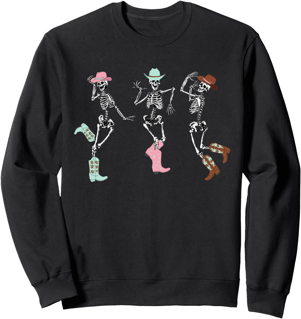 Boot Scootin Skeleton Dancing T-Shirt - Minimalist Print for Adults - T-Shirt, Sweatshirt, Hoodie