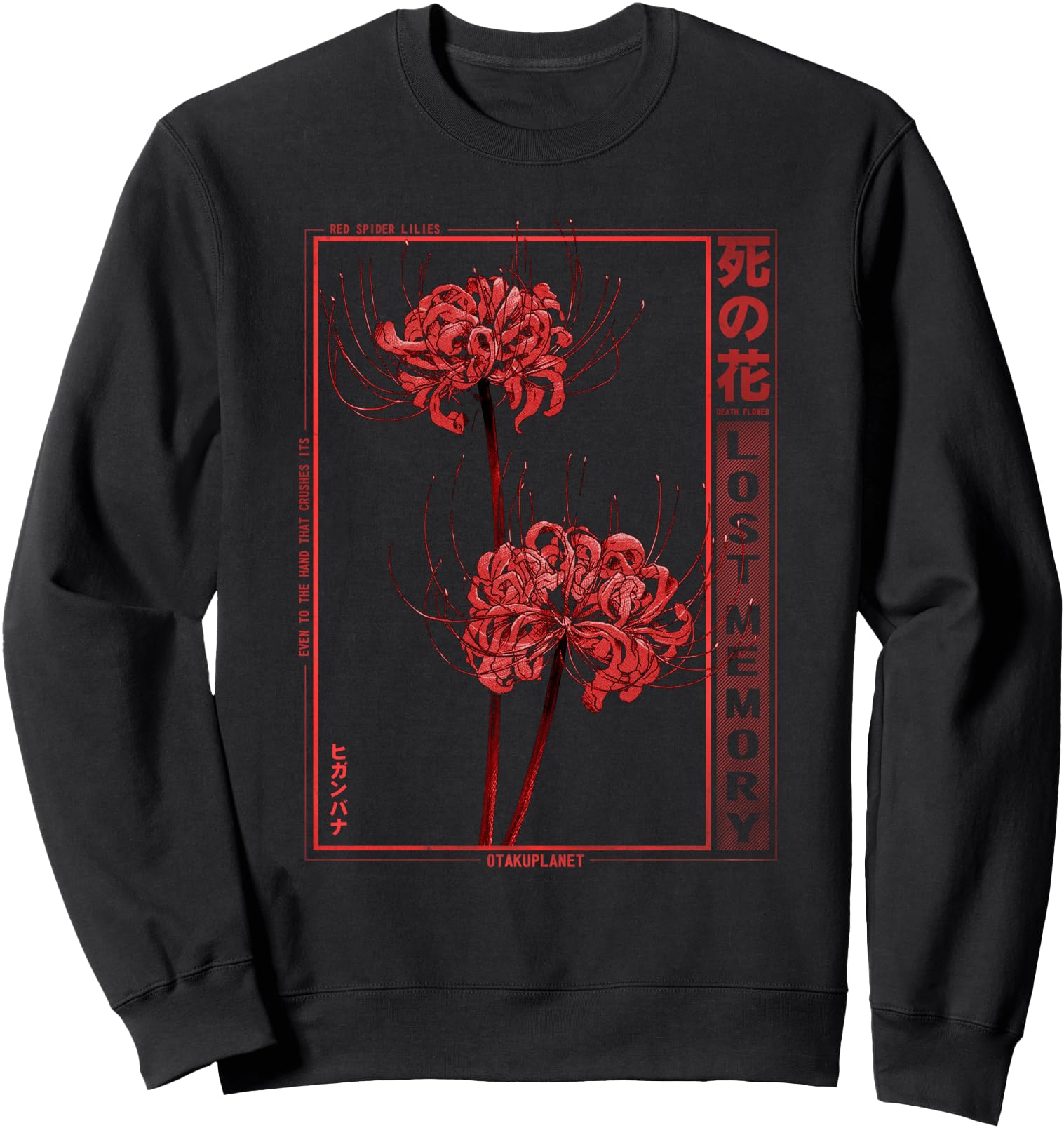 Japanese Spider Lily Soft Grunge Anime T-Shirt - Minimalist Print Unisex - T-Shirt, Sweatshirt, Hoodie