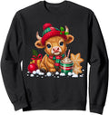 Handcrafted Winter Highland Cow Calf T-Shirt - Trendy Graphic Men Women - T-Shirt, Sweatshirt, Hoodie