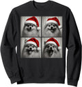 Exclusive Pomeranian Santa Dog Photo Hoodie - Streetwear Style for Adults - T-Shirt, Sweatshirt, Hoodie