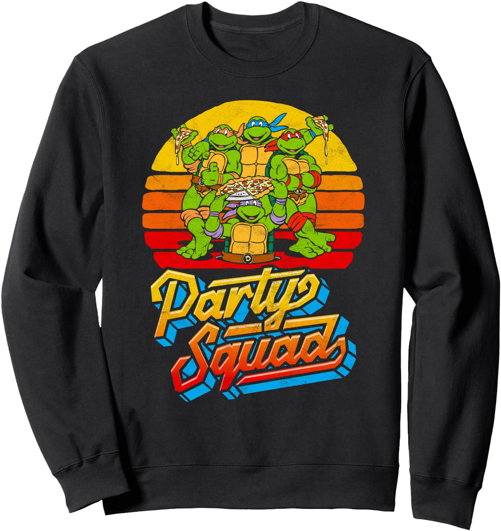 Original Party Squad Tmnt 80S Pizza T-Shirt - Trendy Graphic Unisex - T-Shirt, Sweatshirt, Hoodie