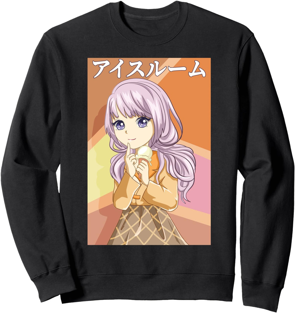 Handcrafted Kawaii Anime Ice Creams Sweatshirt - Graphic Print Unisex - T-Shirt, Sweatshirt, Hoodie