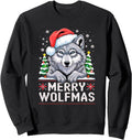 Merry Wolfmas Merry Wolf Ugly T-Shirt - Aesthetic Graphic Men Women - T-Shirt, Sweatshirt, Hoodie
