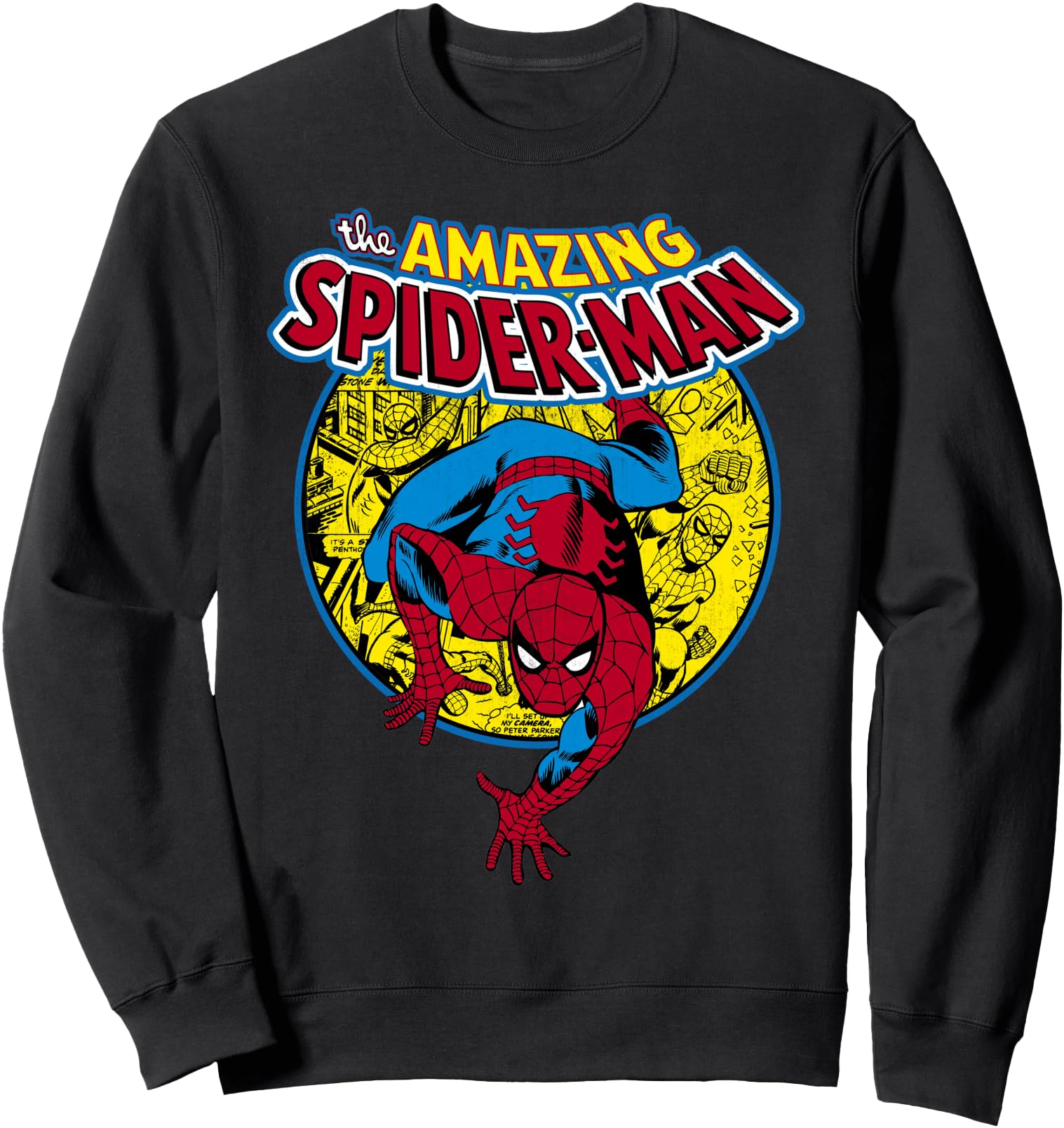 Authentic Marvel Amazing Spider Sweatshirt - Aesthetic Graphic for Adults - T-Shirt, Sweatshirt, Hoodie