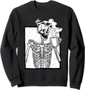 Exclusive Halloween Coffee Drinking T-Shirt - Custom Art Print Unisex - T-Shirt, Sweatshirt, Hoodie