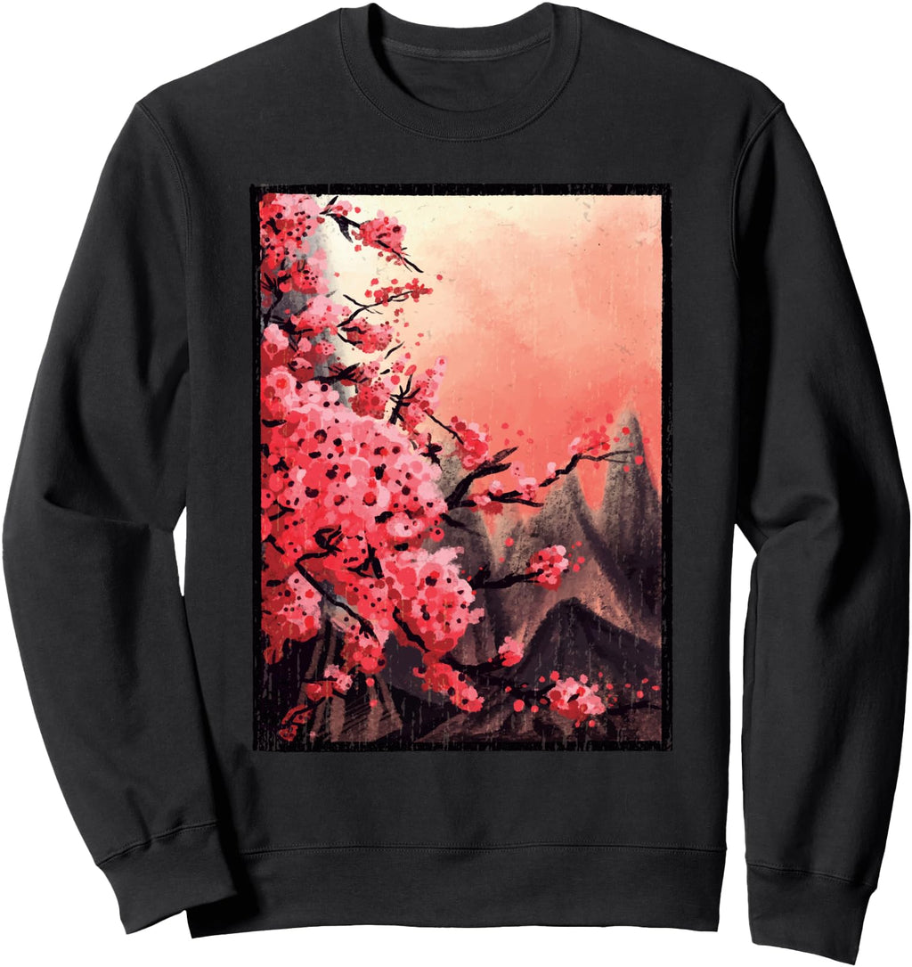Original Cherry Blossom Japanese Landscape T-Shirt - Unique Graphic Unisex - T-Shirt, Sweatshirt, Hoodie