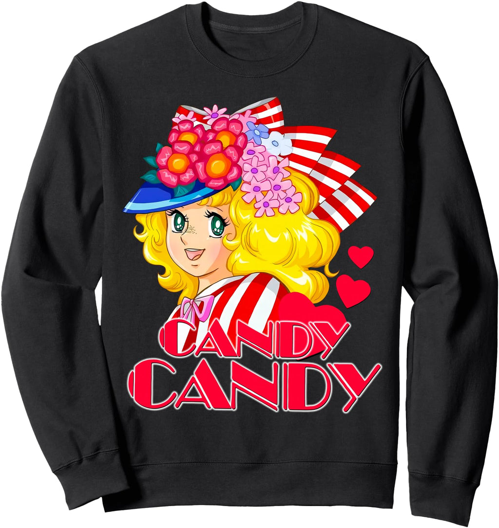 80S Candy Candy Cartoon Japanese Anime Hoodie - Minimalist Print Unisex - T-Shirt, Sweatshirt, Hoodie