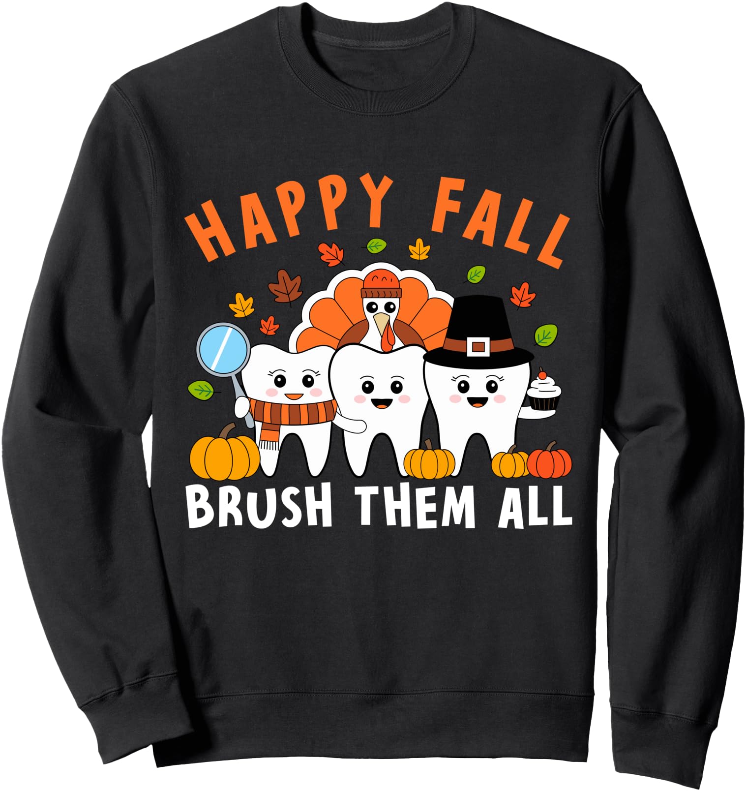 Exclusive Thanksgiving Tooth Turkey Sweatshirt - Trendy Graphic Unisex - T-Shirt, Sweatshirt, Hoodie