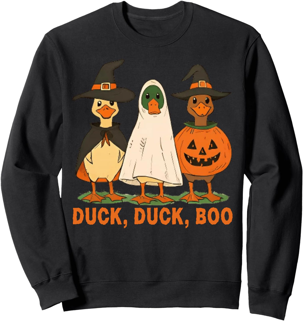 Original Duck Duck Boo Spooky Goose Hoodie - Aesthetic Graphic Men Women - T-Shirt, Sweatshirt, Hoodie