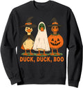 Original Duck Duck Boo Spooky Goose Hoodie - Aesthetic Graphic Men Women - T-Shirt, Sweatshirt, Hoodie