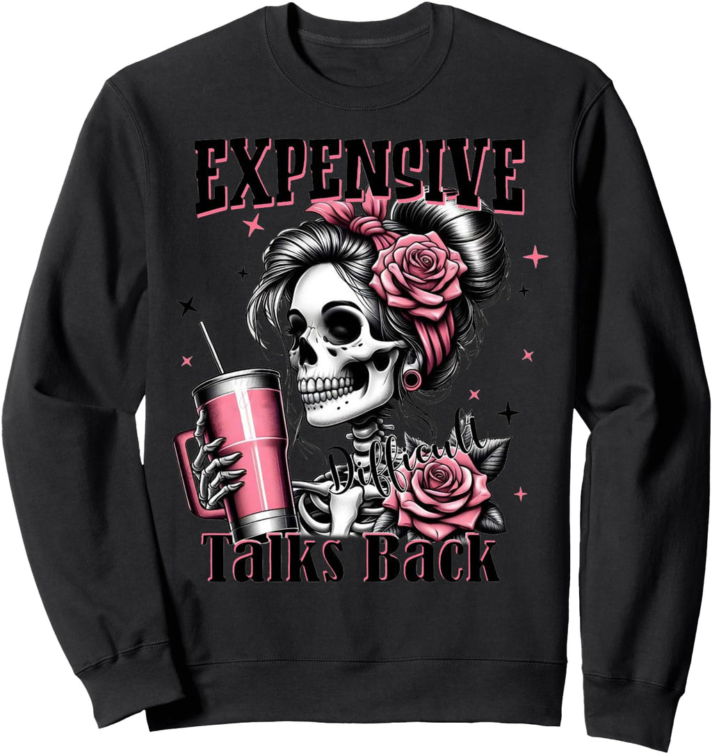 Handcrafted Expensive Difficult And Talk Hoodie - Minimalist Print Unisex - T-Shirt, Sweatshirt, Hoodie