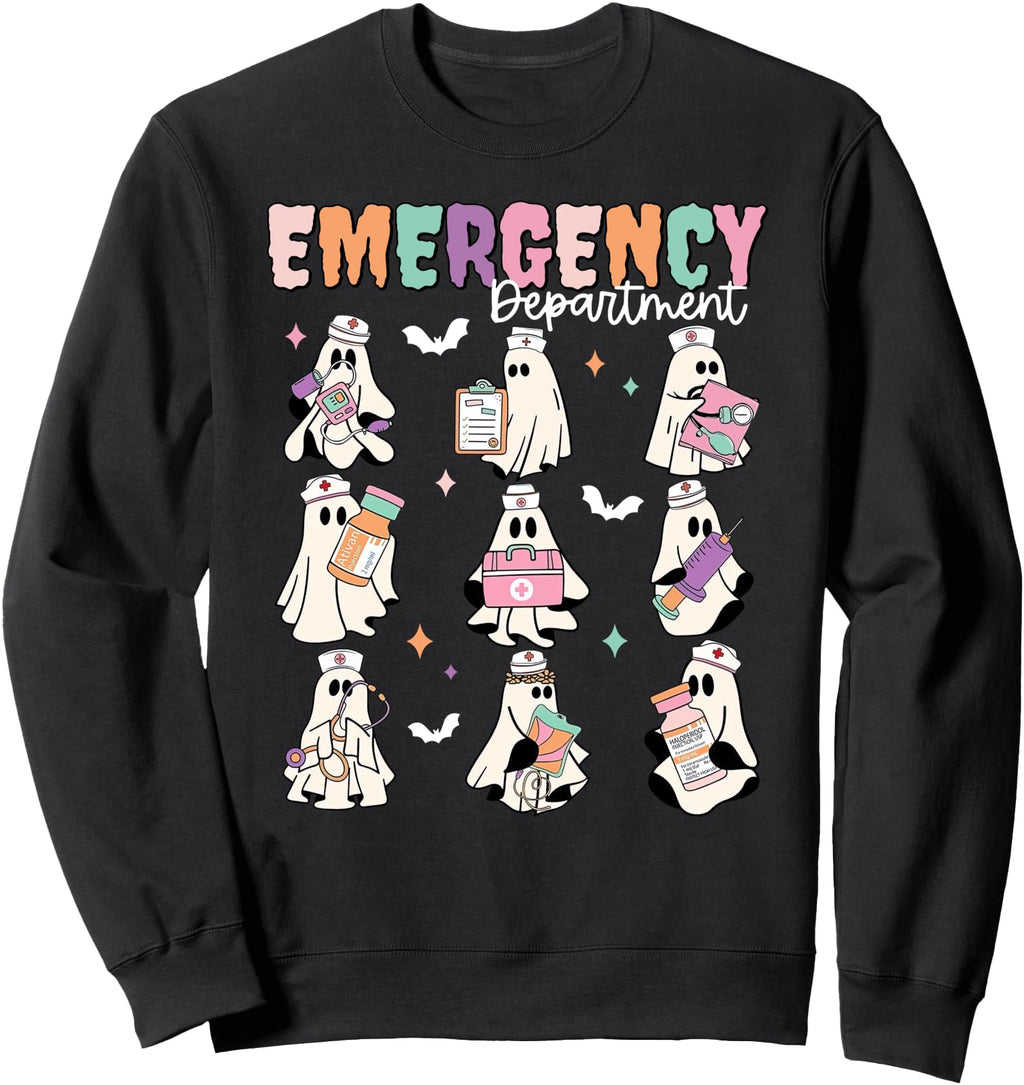 Emergency Department Ghost Er Nurse Sweatshirt - Custom Art Print Unisex - T-Shirt, Sweatshirt, Hoodie