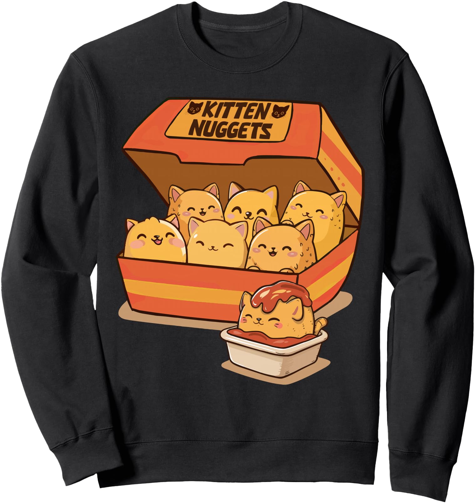 Handcrafted Kitten Nuggets Artist Sweatshirt - Trendy Graphic Men Women - T-Shirt, Sweatshirt, Hoodie
