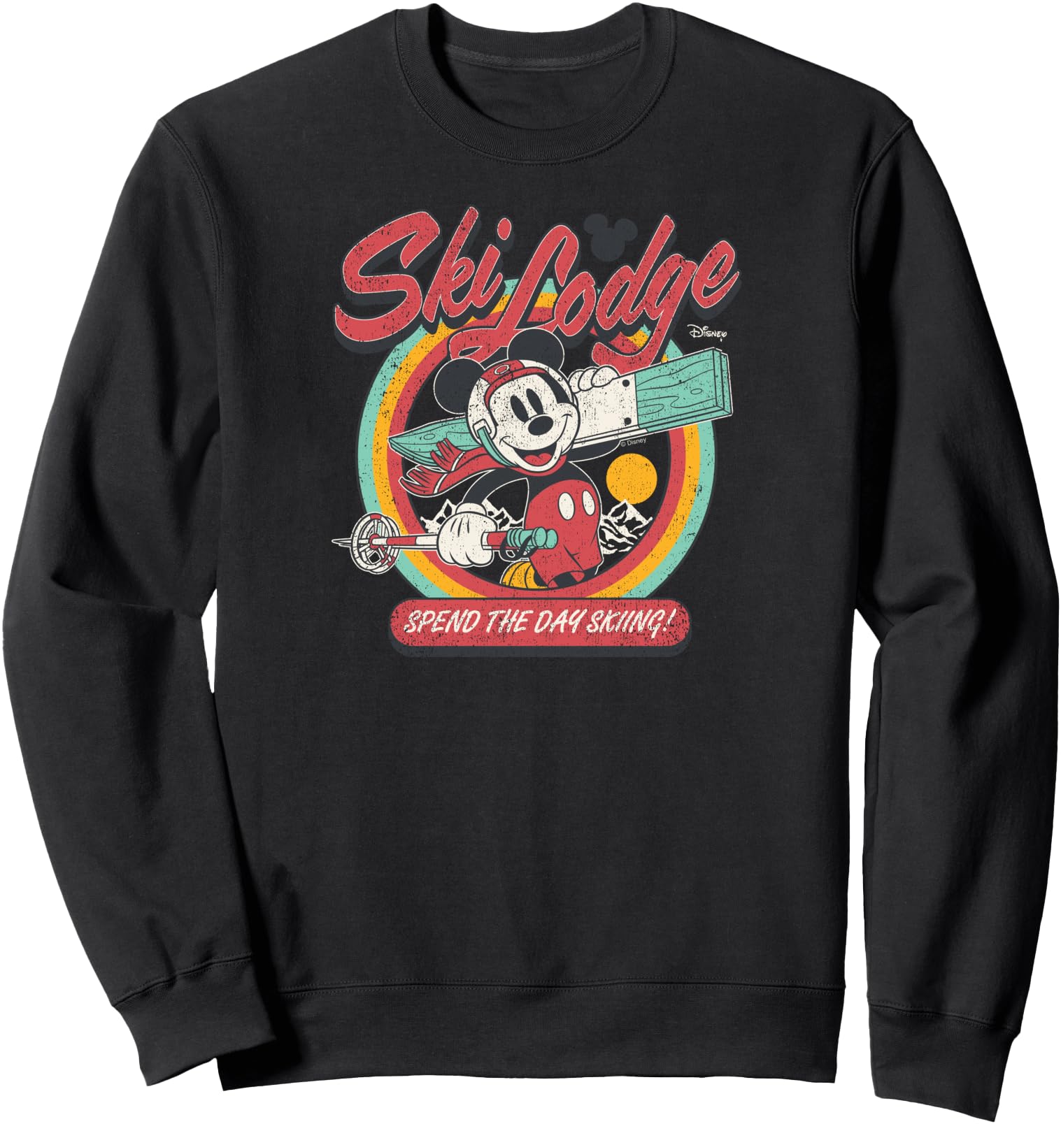 Original Mickey Mouse Ski Lodge Artist T-Shirt - Unique Graphic Men Women - T-Shirt, Sweatshirt, Hoodie