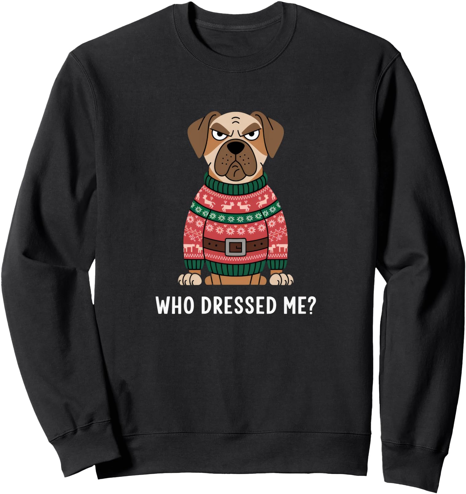 Original Grumpy Dog Festive Pet T-Shirt - Aesthetic Graphic for Adults - T-Shirt, Sweatshirt, Hoodie