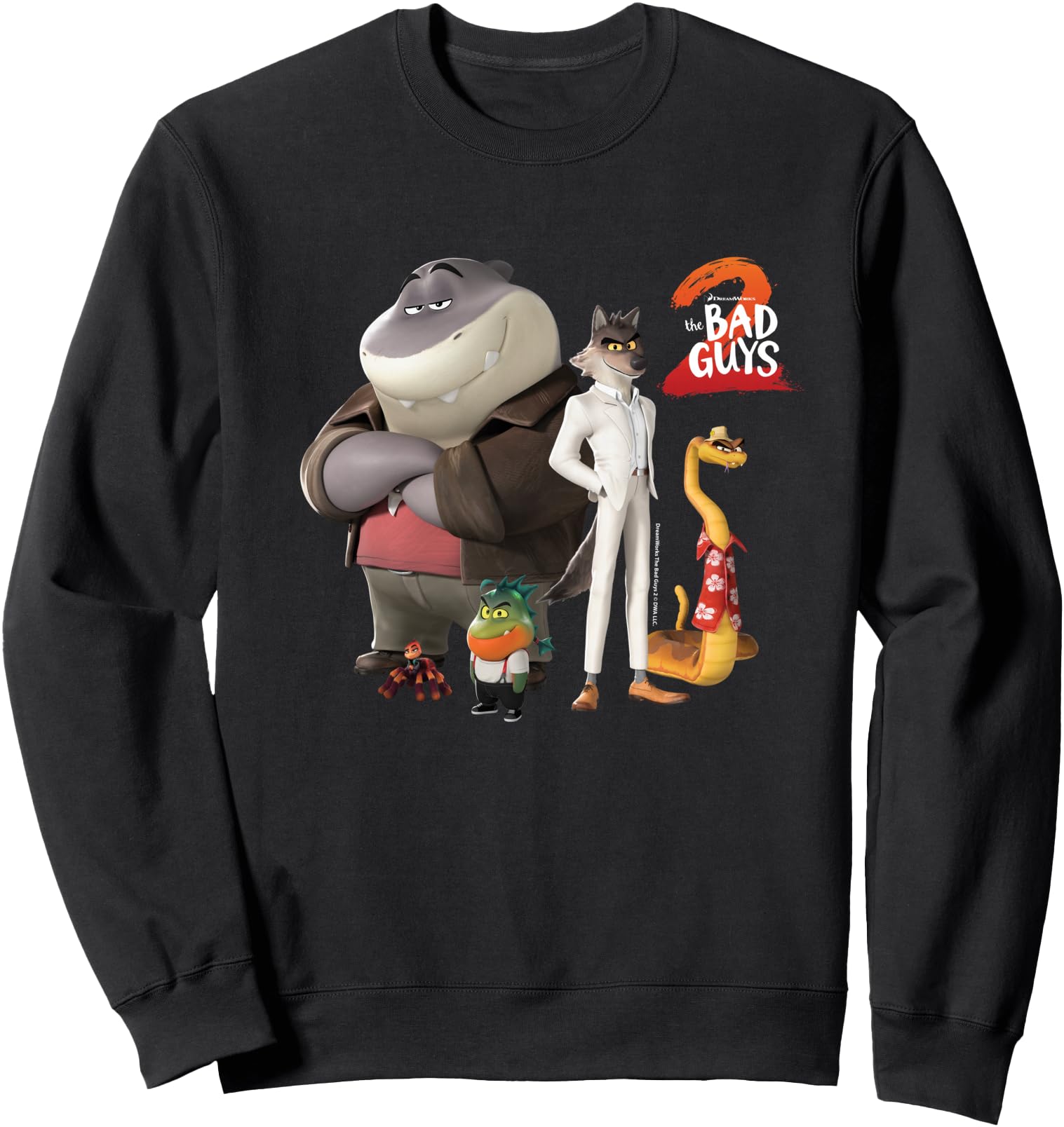 Dreamworks Bad Guys 2 Original Bad Guys Sweatshirt - Unique Graphic Unisex - T-Shirt, Sweatshirt, Hoodie