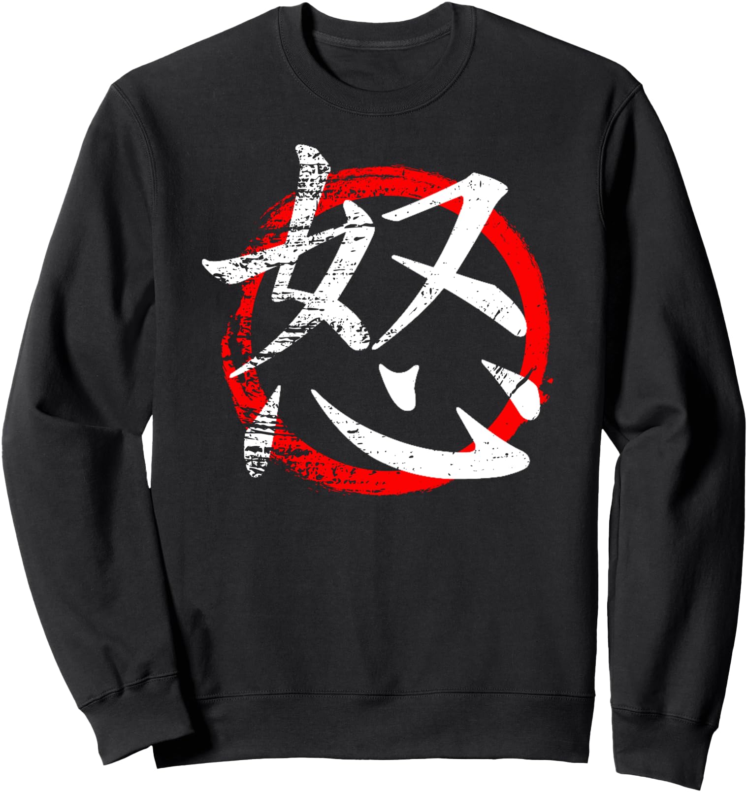 Handcrafted Japanese Symbol Anger Hoodie - Streetwear Style for Adults - T-Shirt, Sweatshirt, Hoodie