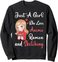 Original Just Who Loves Anime Ramen T-Shirt - Fun Novelty Design Men Women - T-Shirt, Sweatshirt, Hoodie