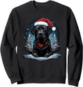 Original Black Labrador Lights Santa T-Shirt - Unique Graphic for Adults - T-Shirt, Sweatshirt, Hoodie