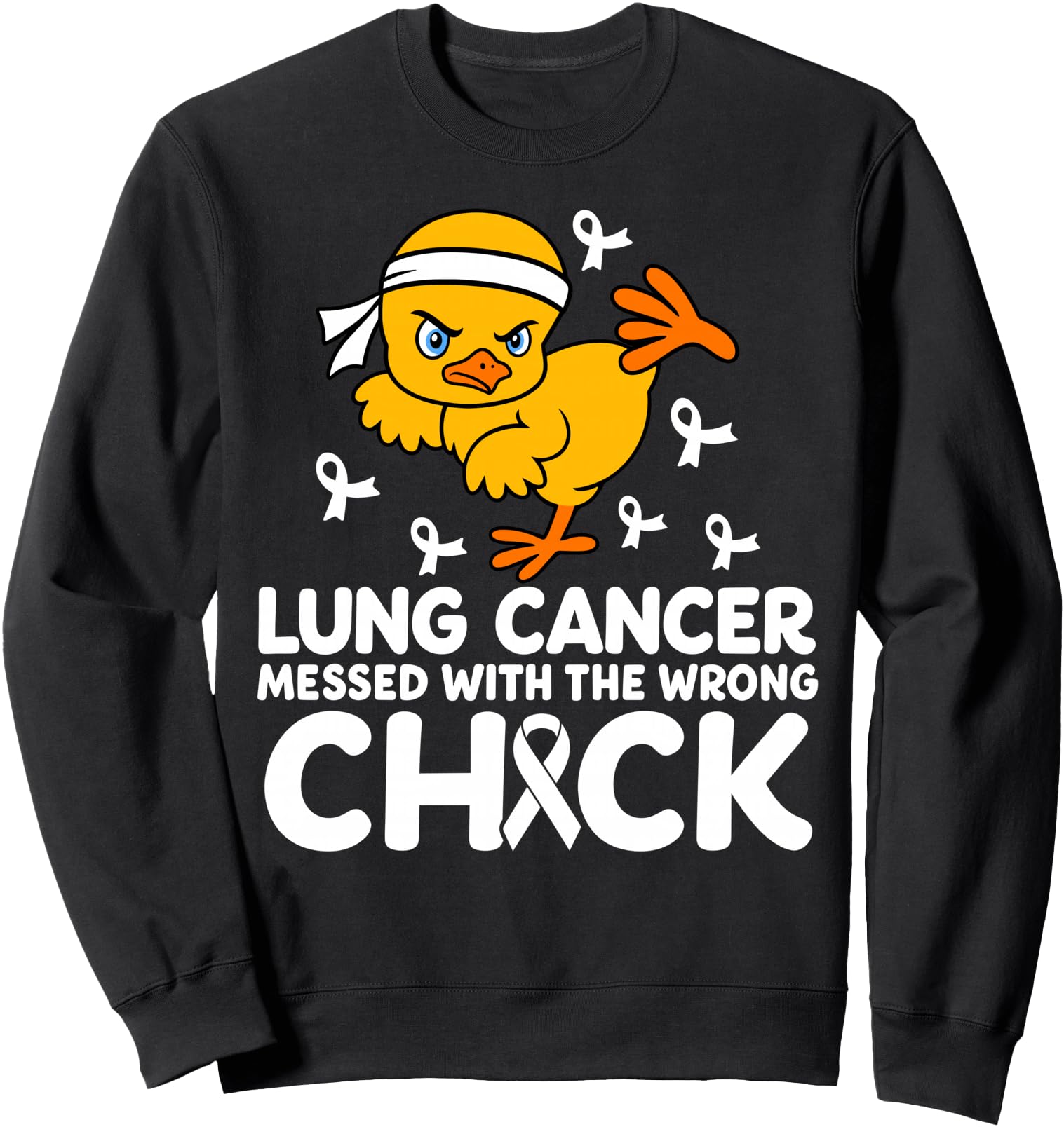Handcrafted Lung Cancer Messed Wrong Hoodie - Fun Novelty Design Unisex - T-Shirt, Sweatshirt, Hoodie