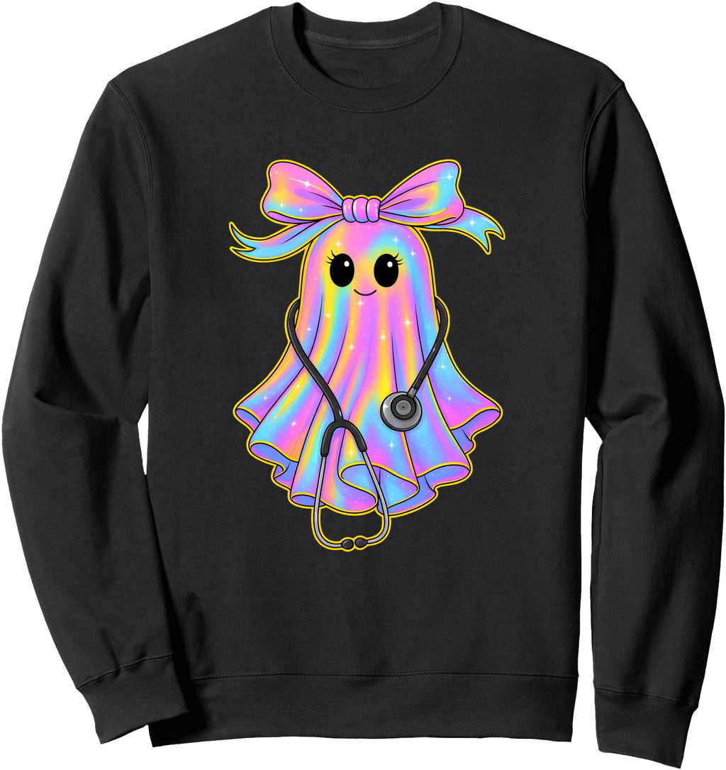 Fun Halloween Ghost Nurses Medical Sweatshirt - Streetwear Style Men Women - T-Shirt, Sweatshirt, Hoodie