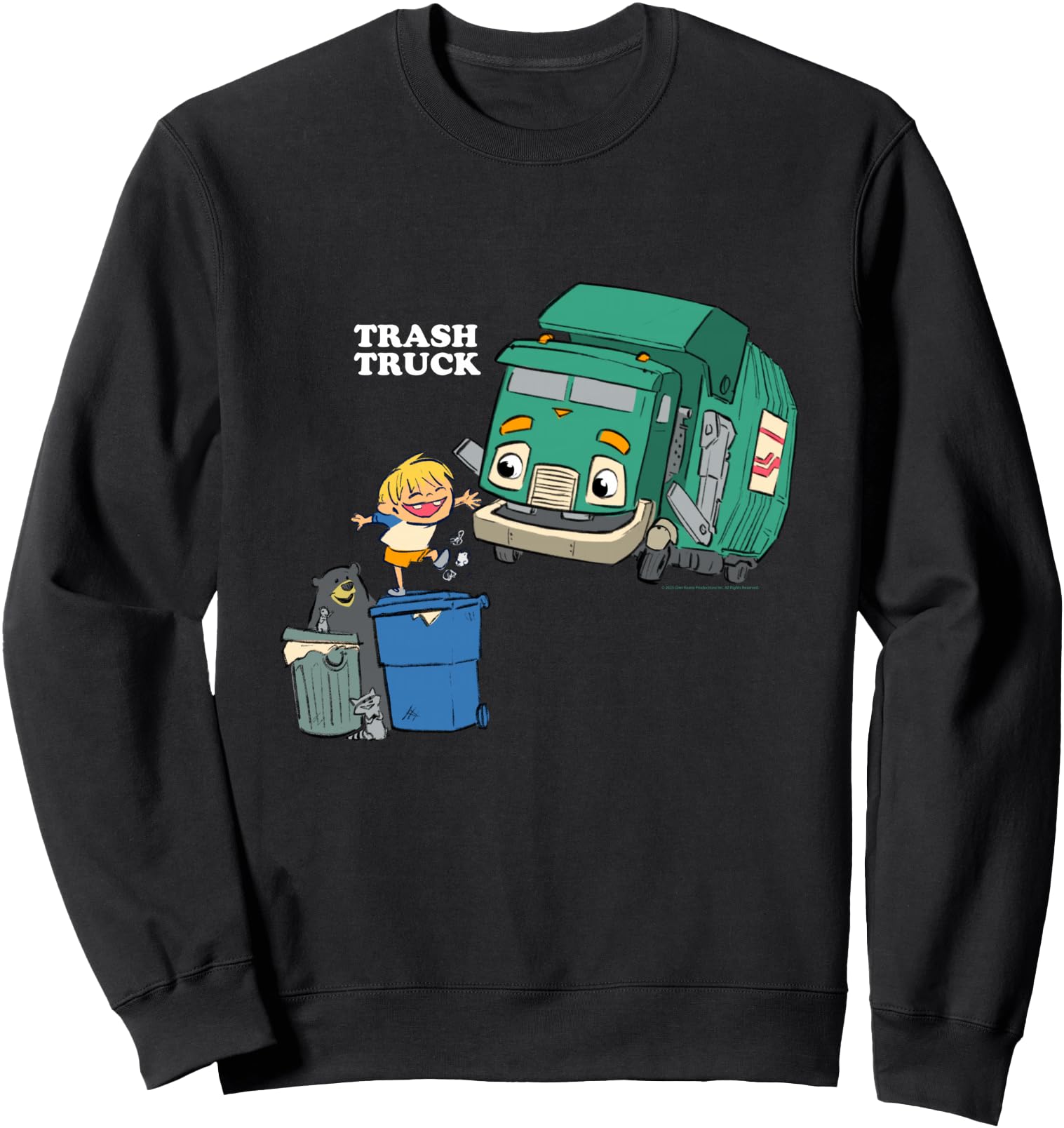 Exclusive Trash Trucks Bear Raccoon Hoodie - Custom Art Print Men Women - T-Shirt, Sweatshirt, Hoodie