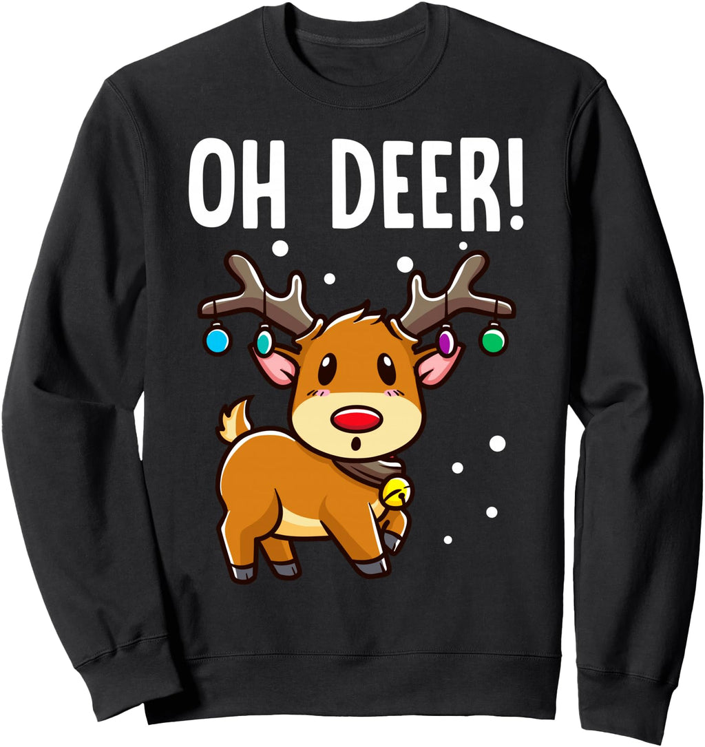 Exclusive Oh Deer Kawaii Deer Hoodie - Trendy Graphic Men Women - T-Shirt, Sweatshirt, Hoodie
