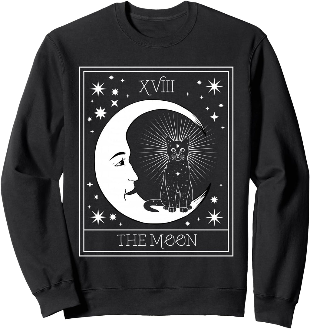 Original Tarot Card Crescent Moon T-Shirt - Fun Novelty Design for Adults - T-Shirt, Sweatshirt, Hoodie