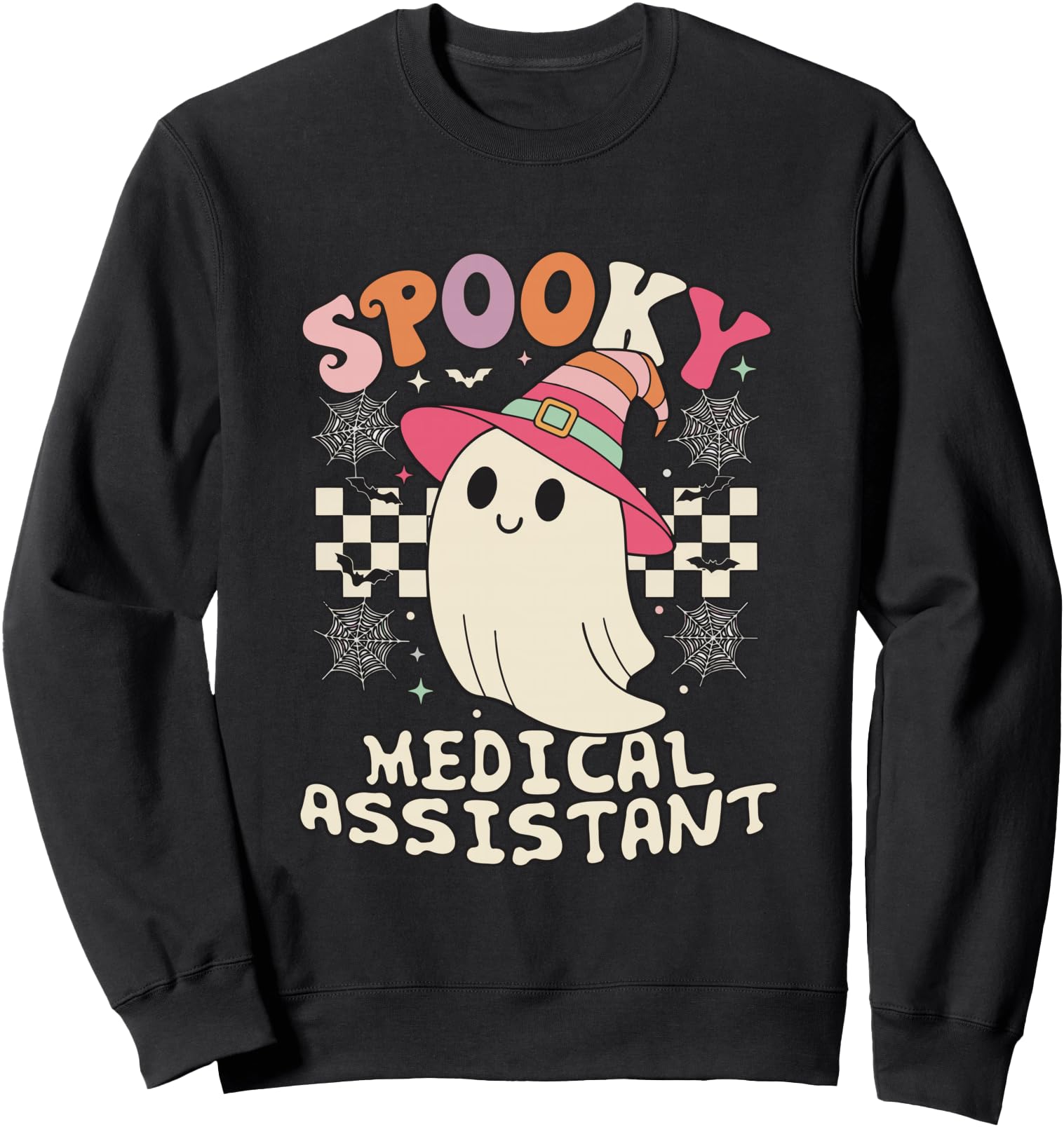 Spooky Medical Assistant Ghost T-Shirt - Fun Novelty Design for Adults - T-Shirt, Sweatshirt, Hoodie
