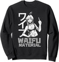 Authentic Waifu Material Anime Teen Hoodie - Aesthetic Graphic for Adults - T-Shirt, Sweatshirt, Hoodie