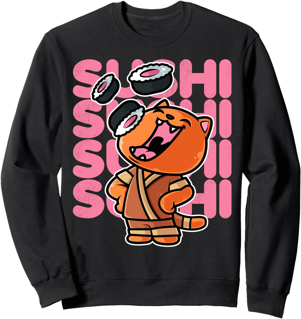 Cat Sushi Nigiri Kawaii Neko Anime T-Shirt - Fun Novelty Design Unisex - T-Shirt, Sweatshirt, Hoodie