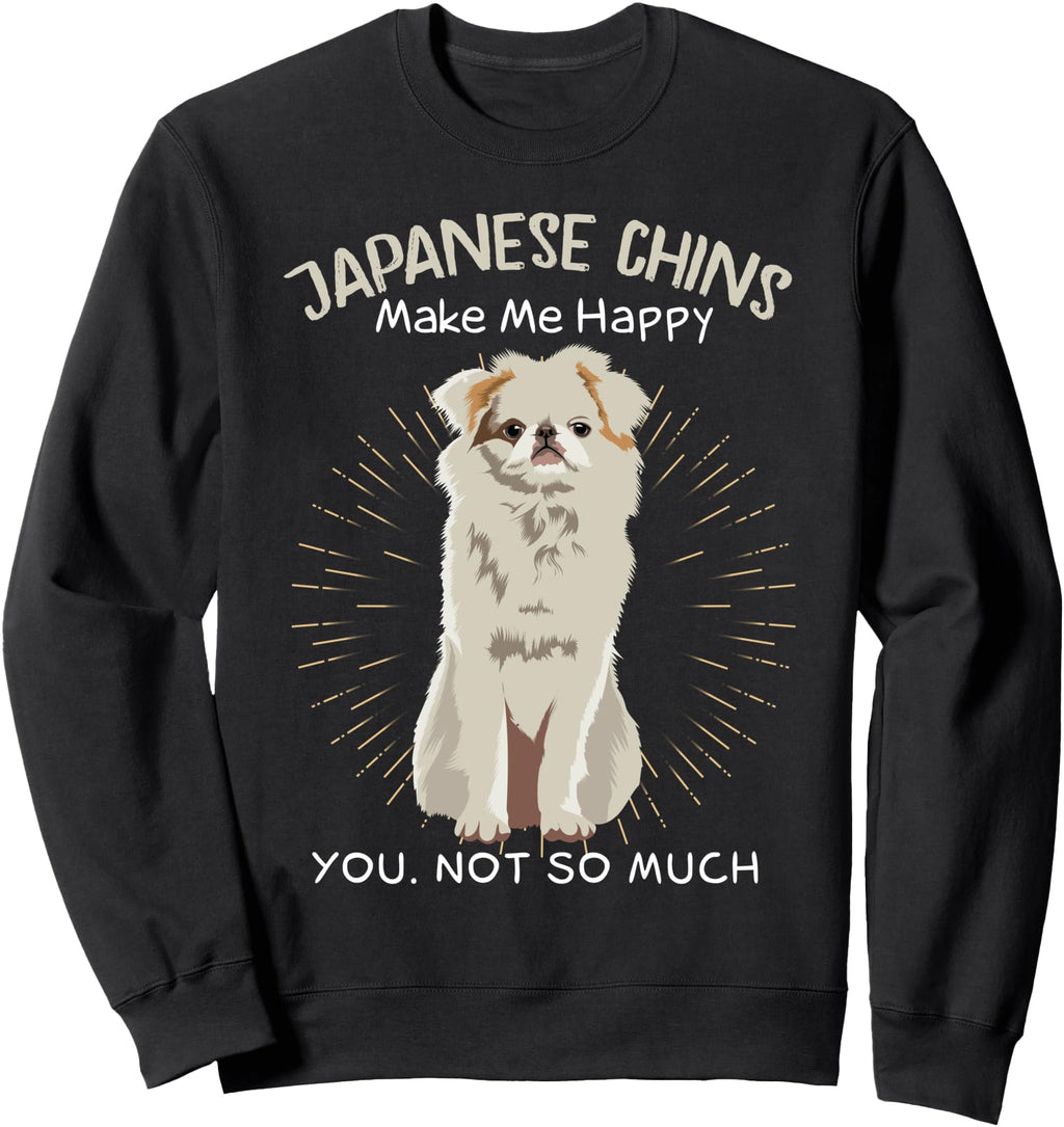 Handcrafted Japanese Chins Make Me T-Shirt - Unique Graphic for Adults - T-Shirt, Sweatshirt, Hoodie
