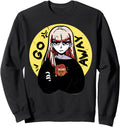 Cat Anime Angry Japanese Aesthetics Hoodie - Fun Novelty Design Men Women - T-Shirt, Sweatshirt, Hoodie