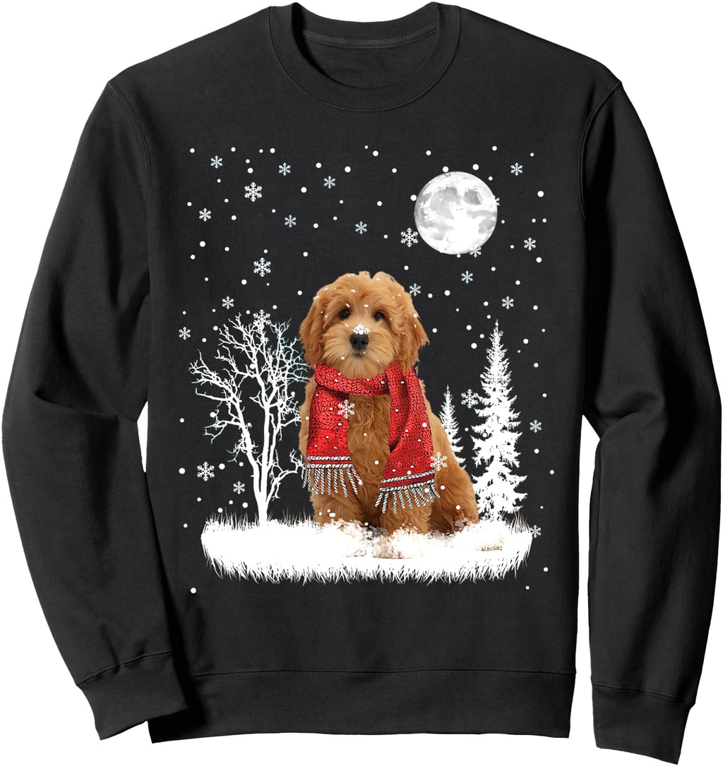 Authentic Goldendoodle Under Hoodie - Streetwear Style for Adults - T-Shirt, Sweatshirt, Hoodie