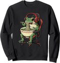 Authentic Frog Eating Ramen Kawaii T-Shirt - Novelty Apparel for Adults - T-Shirt, Sweatshirt, Hoodie
