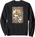Exclusive Japan Art Four Cats Utagawa Hoodie - Aesthetic Graphic Men Women - T-Shirt, Sweatshirt, Hoodie