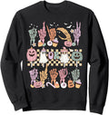 Authentic Trick Or Treat Asl Hands Hoodie - Graphic Print for Adults - T-Shirt, Sweatshirt, Hoodie