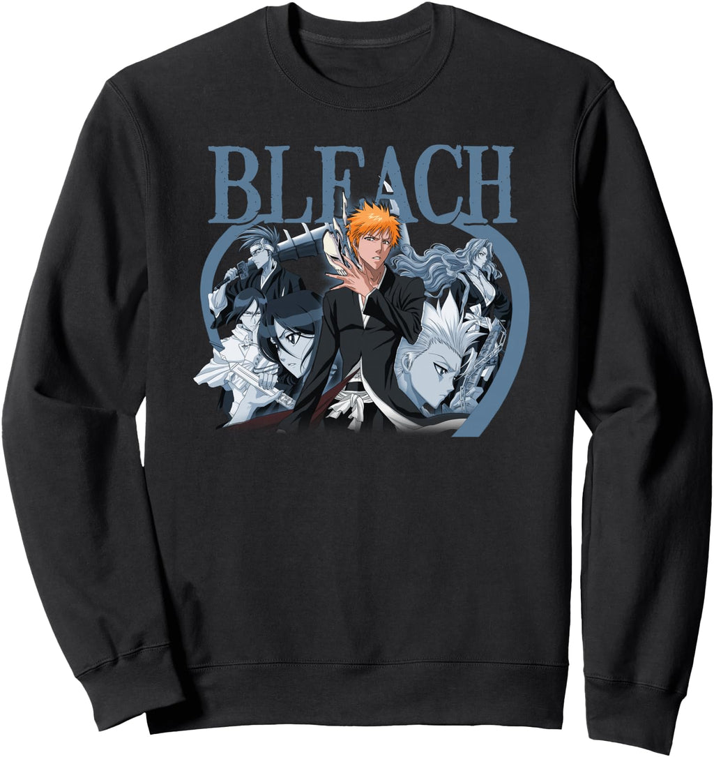 Bleach Ichigo Blue Toned Group Color Hoodie - Trendy Graphic for Adults - T-Shirt, Sweatshirt, Hoodie